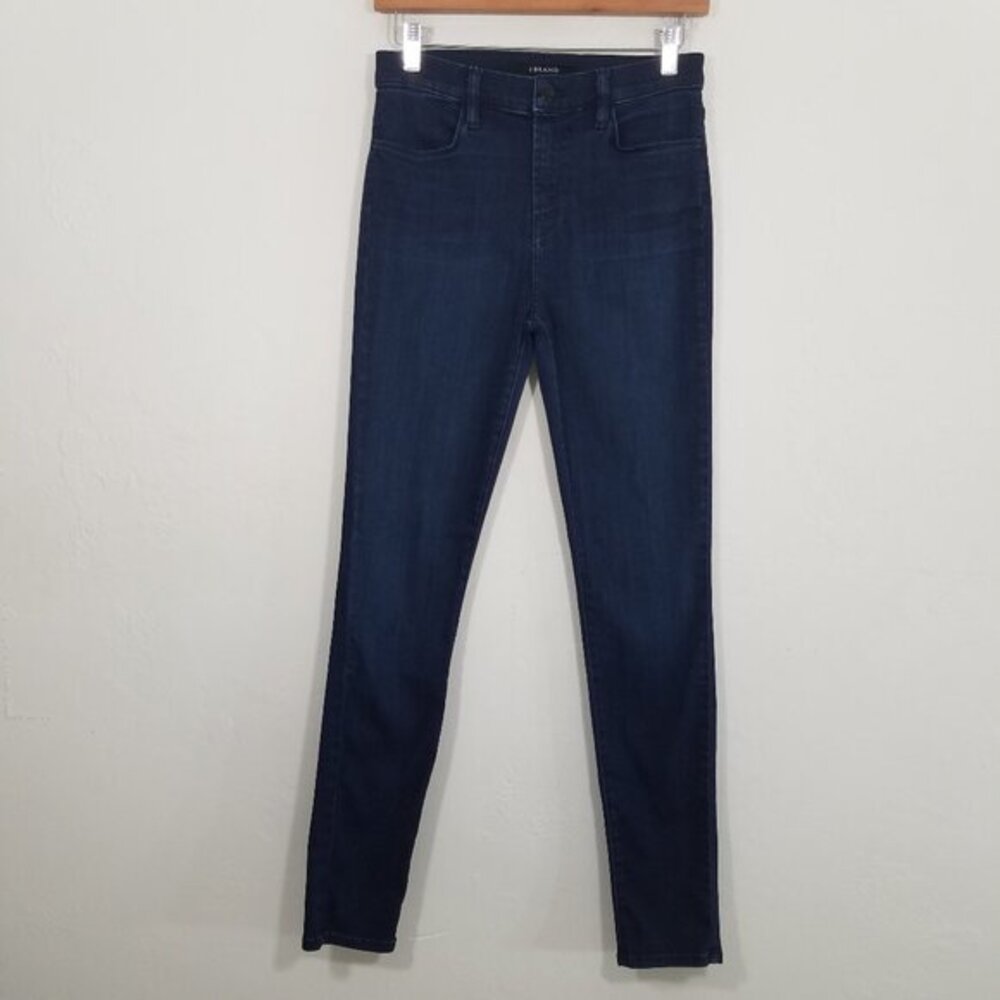 J Brand Maria Darkness Stretch Skinny Jeans Blue Size 28